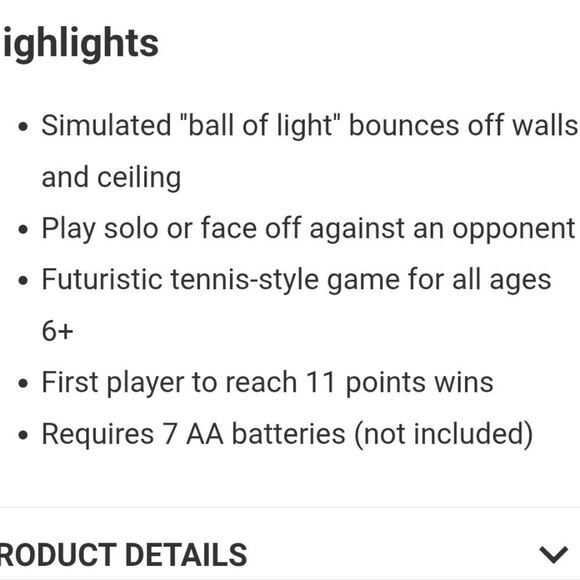 Sharper Image Virtual Pong Game - Picture 5 of 7